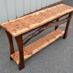 Live Edge Hickory Sofa Table - Side Tables And End Tables