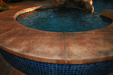 Island style pool photo in Los Angeles