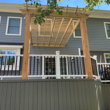 TimberTech Silver Maple Deck & PT Pergola in Naperville, IL