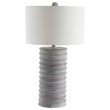 Safavieh Melina Table Lamp Set of 2, Gray/White