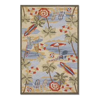 Couristan Outdoor Escape Cocoa Beach Indoor/Outdoor Area Rug, 8'x11 ...