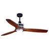 Curtiss 52" LED Ceiling Fan Matte Black and Brushed Silver