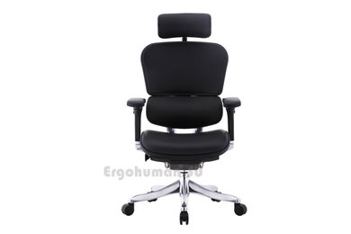 ERGOHUMAN Plus Lux - Ортопедические компьютерные кожаные кресла для кабинета