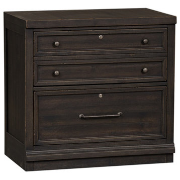 Harvest Home Black Bunching Lateral File Cabinet