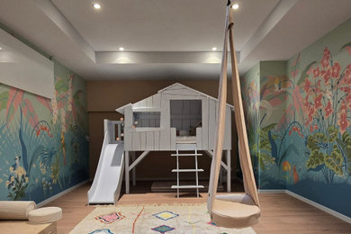 Minimalist kids' room photo in Other