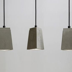 Bentu 'THREE' Concrete Pendant Light - Pendant Lighting