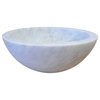 Eden Bath EB_S003GW-H Small Vessel Sink Bowl - Honed White Marble