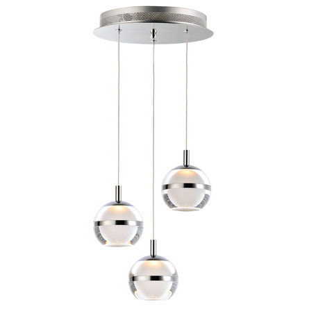 Swank LED 3-Light Pendant