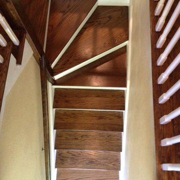 Red Oak Wood Floors with Jacobean Stain