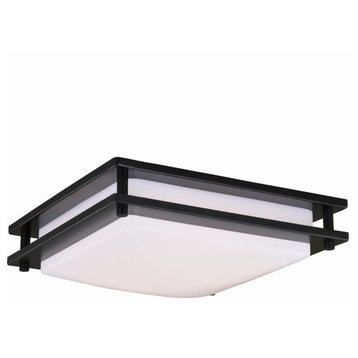 Vaxcel - Horizon 1-Light Flush Mount in Mission and Dome Style 3.5 Inches Tall