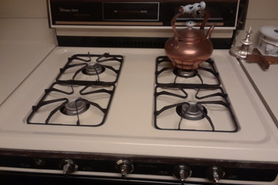 Before and After Cleaning Stove