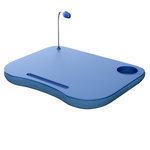 Northwest - Portable Laptop Lap Desk With Foam Filled Fleece Cushion, Blue, LED Light - Portable Laptop Lap Desk with Foam Filled Fleece Cushion, LED Desk Light by Lavish Home (Blue)