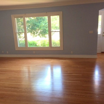 Sand and Finish Red Oak Floors Semi-Gloss
