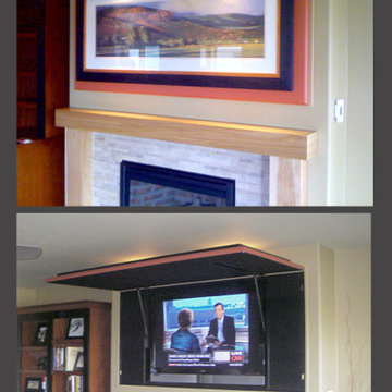 Hidden Living Room TV - Hide your TV with Art - Don't Sacrifice Elegance!