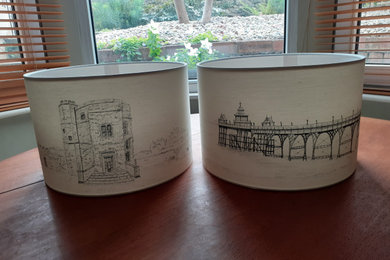 Bespoke Lamp Shades for Clevedon Home