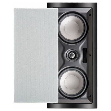 150W 5.25" In-Wall Center Channel LCR Speaker With Dual Woofers, Single, IW525