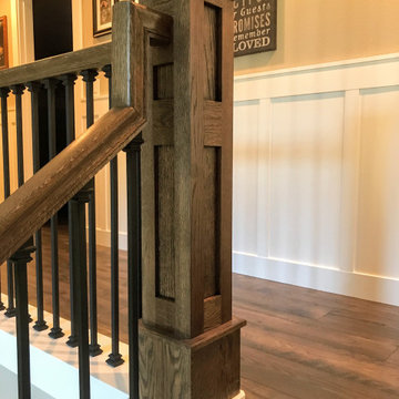 Complete Stair Remodel in White Oak