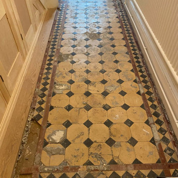 Restoration of a Damaged Victorian Hallway Floor in Preston