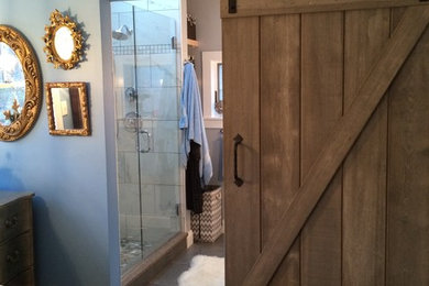 Inspiration for a transitional bathroom remodel in Boston