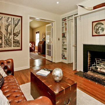 Large Woodcut in Darien Home