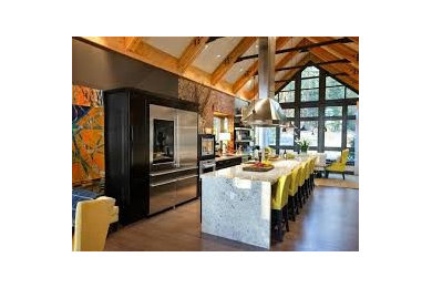 Inspiration for a transitional kitchen remodel in Other