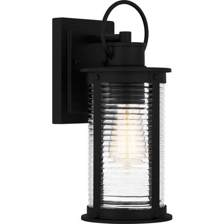 Tilmore 1 Light Outdoor Pendant or Chandeller, Matte Black