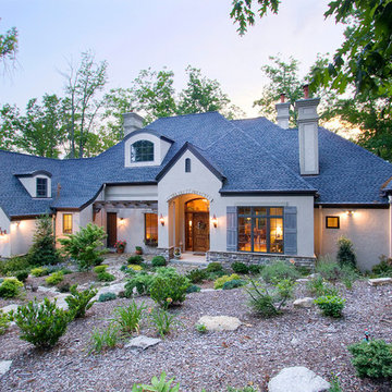 Custom French Country home in Hendersonville, NC built by BlueStone Construction