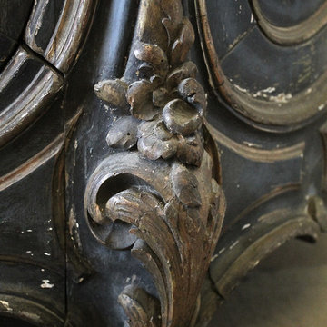 19th Century Louis XV Style French Polychromed Armoire