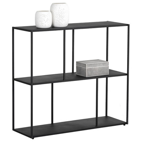 Eiffel Low Bookcase, Medium, Black