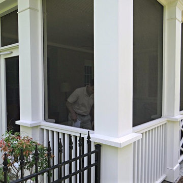 Addition with Screened Porch and Master Bathroom above Porch