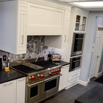 Illuminated Coffered Kitchen