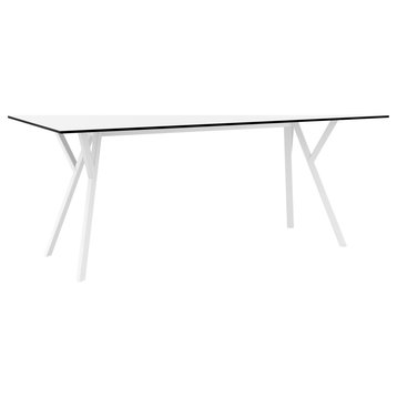 Max Rectangle Table 71" White