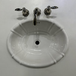 21&rdquo; x 16.5&rdquo; Ceramic drop-in sink - Bathroom Sinks