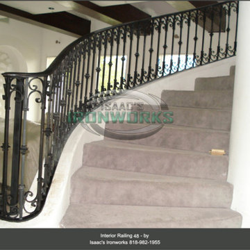 Interior Railings Custom Made by Isaac's Ironworks