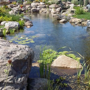 Ponds With Waterfalls