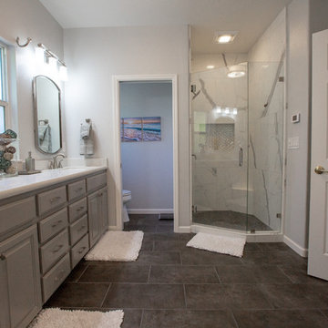 Beautiful Bathroom Remodel in Oakdale (bathCRATE Country Oak Court)