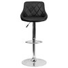 Flash Furniture Contemporary Barstool, Black, CH-82028A-BK-GG
