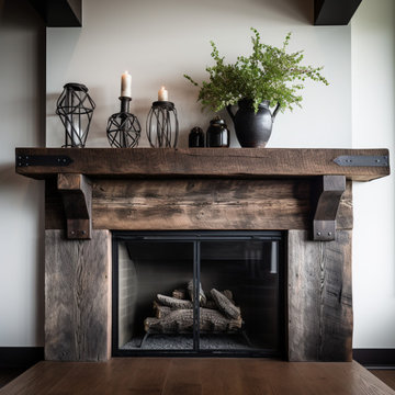 Gorgeous Fireplace Mantels with Wooden Corbels