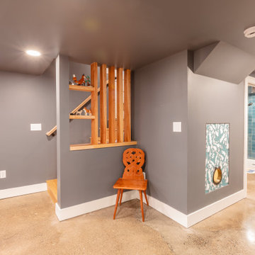 Sunnyside Eclectic Basement Remodel