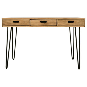 Rollins Solid Hardwood Modern Counter Dining Table With Storage