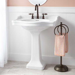CIERRA LARGE PORCELAIN PEDESTAL SINK - Products