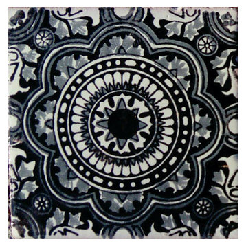 4"x4" Mexican Ceramic Handmade Tile #C126