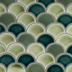 Small Fan Pattern A - Mosaic Tile
