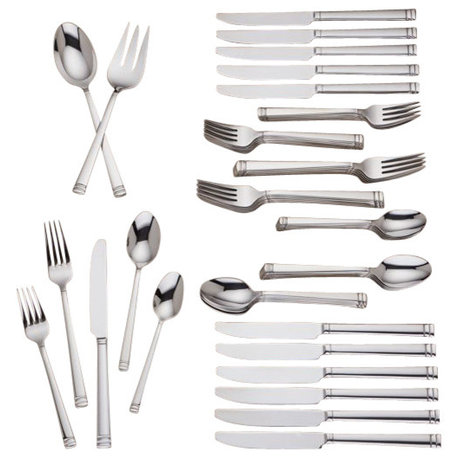 Summerton 62-Piece Stainless Flatware Set by Lenox