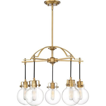 Quoizel SDL5005WS Five Light Chandelier Sidwell Weathered Brass