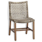Idlewild Imports - Teak & Synthetic Rattan Dining Chair - Teak & Synthetic Rattan Dining Chair. These can be used wither indoor or outdoor.