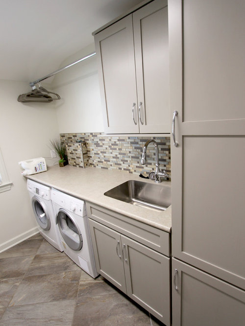 Laundry Room Design Ideas, Remodels & Photos with Laminate Countertops