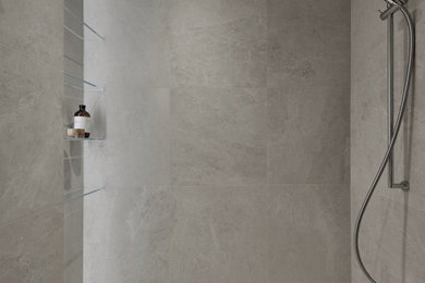Bathroom - large modern master bathroom idea in Montreal