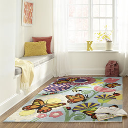 Butterfly Rugs by Momeni in Multi - Rugs