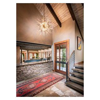 Cozy Rustic Modern House in the Woods - Rustic - Entry - Other - by ...